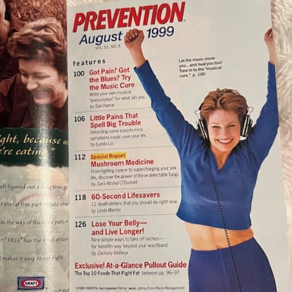 2/$40 Prevention Magazine Foods that Fight Fat Natures Cancer Fighter Aug 1999 - Picture 2 of 8